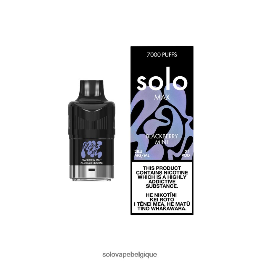 Solo MAX cosse menthe mûre 6L06F673 | Solo Vape Belgique
