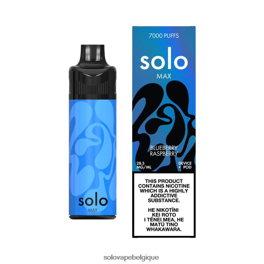 Solo MAX kit de dosettes myrtille framboise 6L06F665 | Solo Vape Belgique