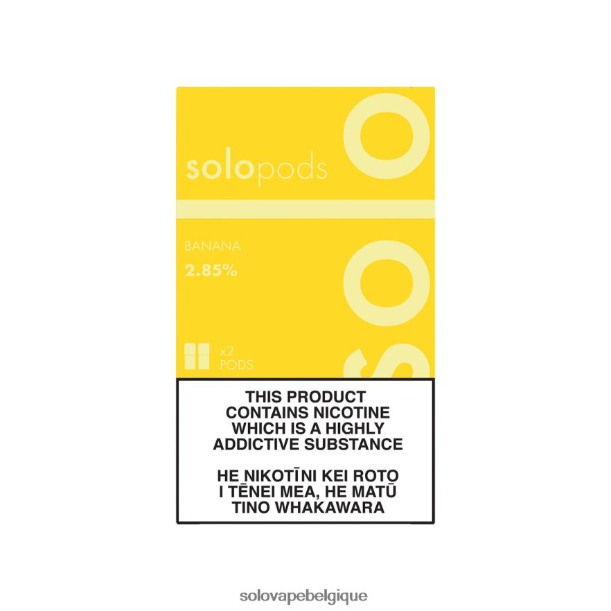 Solo pack de 2 dosettes de remplacement banane 6L06F664 | Solo Vape Review