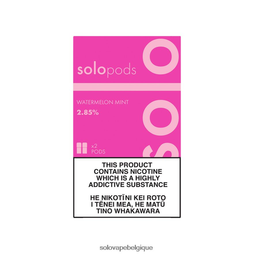 Solo pack de 2 dosettes de remplacement menthe pastèque 6L06F661 | Solo E Cigarette