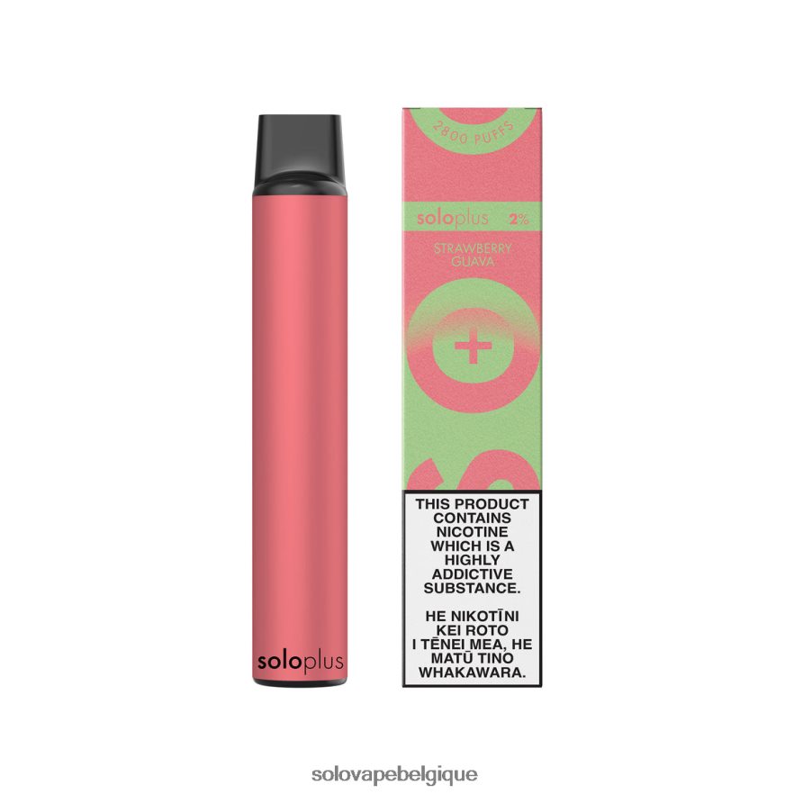 Solo Plus collection paradis de vape jetable goyave aux fraises 6L06F637 | Solo E Cigarette