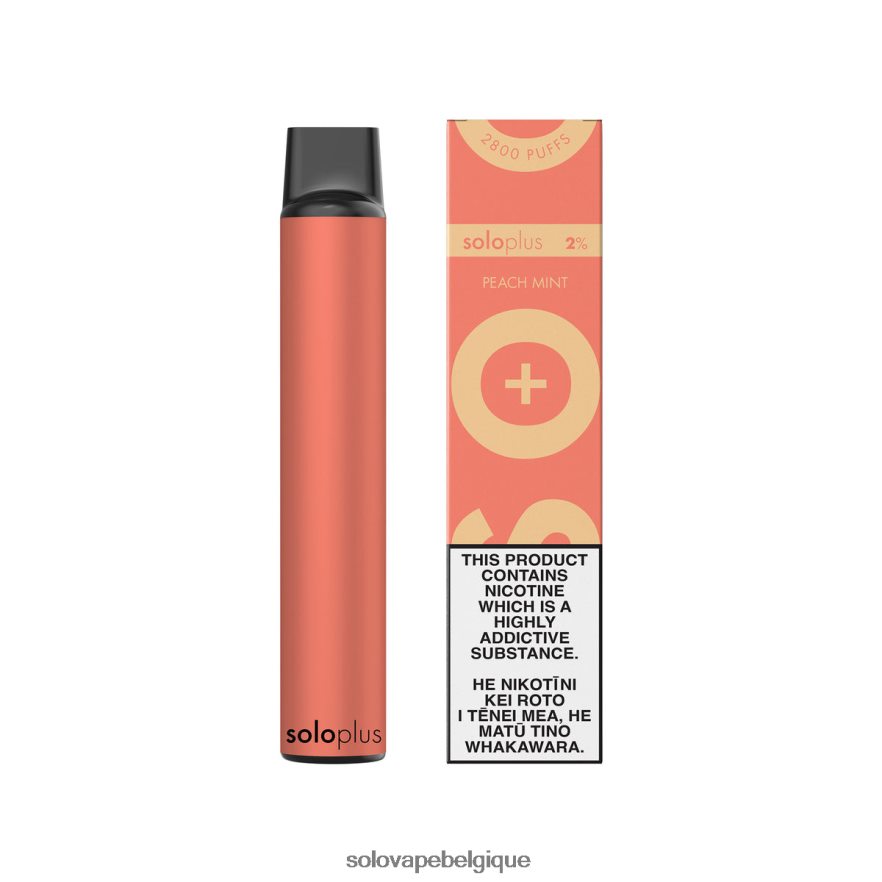 Solo Plus vape jetable pêche menthe 6L06F623 | Solo Vape How To Use