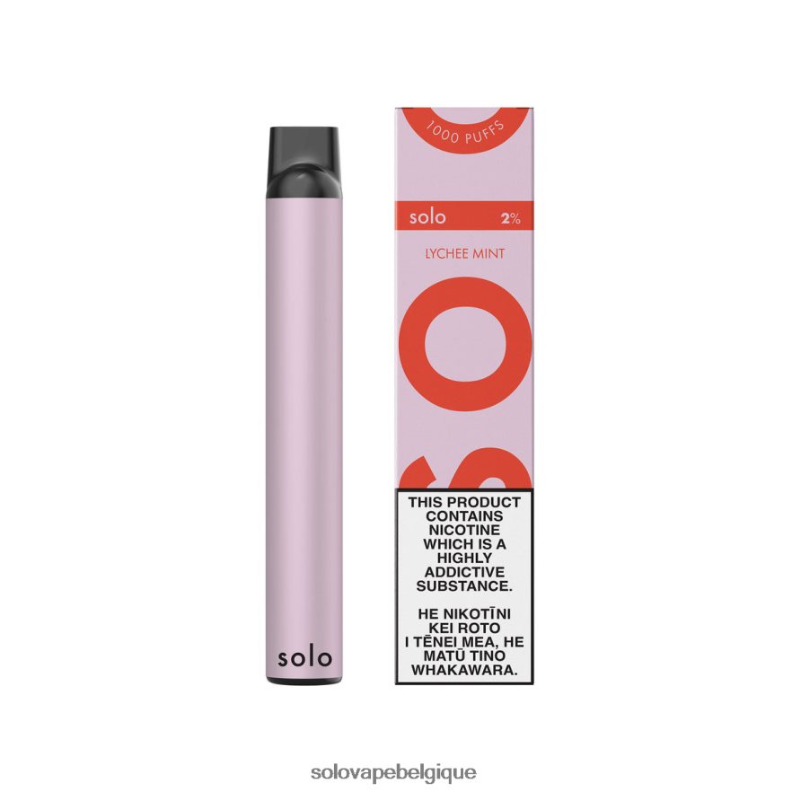 Solo vape jetable litchi menthe 6L06F69 | Solo Vape Belgique